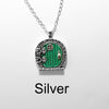 Lord of the Rings Jewelry Hobbit Door in silver color.