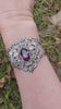 Gothic Sterling Silver Amethyst Fantasy Bracelet