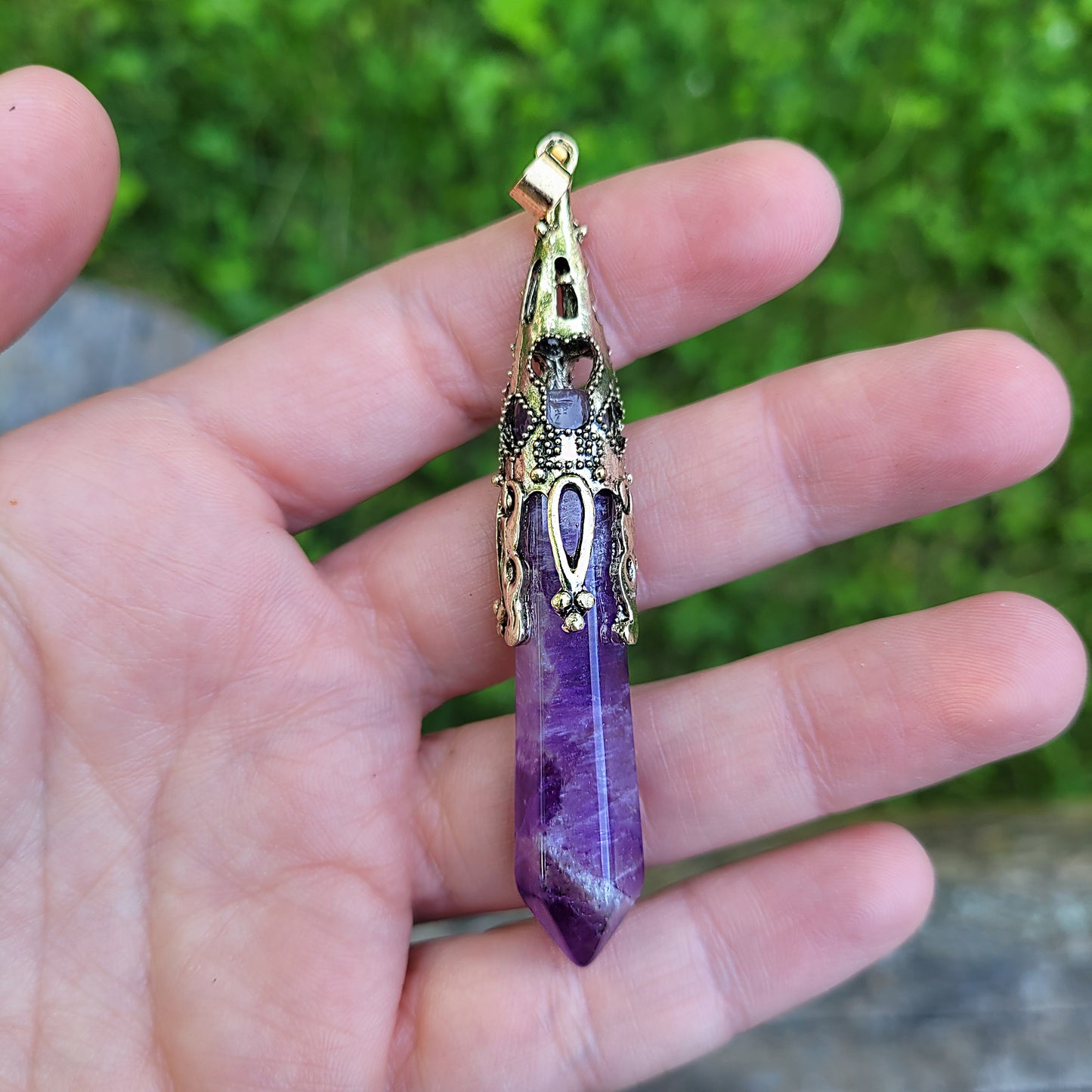Natural Crystal Healing Stone Necklaces – Amethyst, Quartz & More