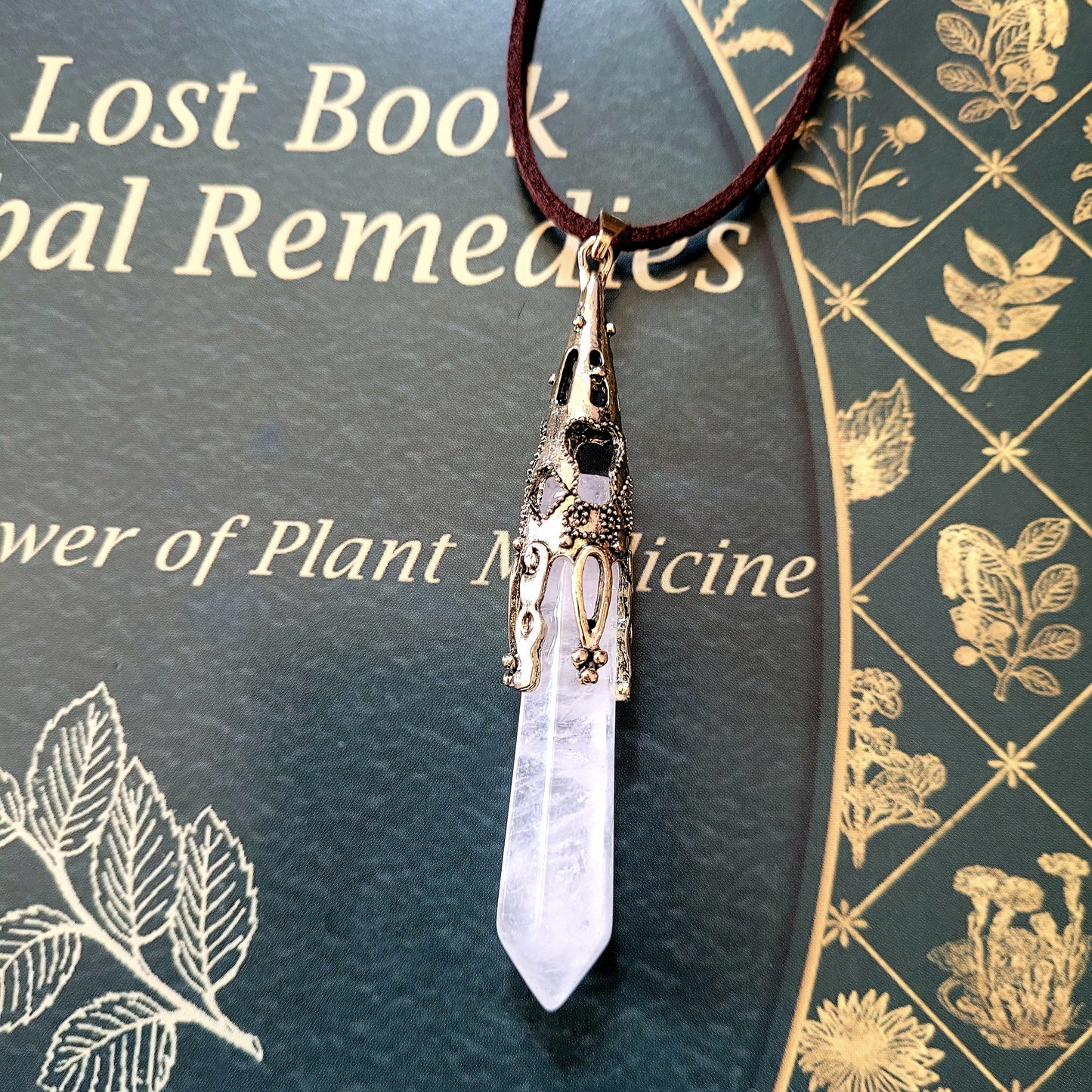Natural Crystal Healing Stone Necklaces – Amethyst, Quartz & More