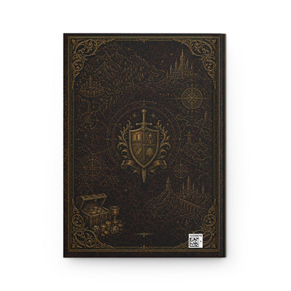 D&D Dungeon Master Campaign Journal book for Quests, Notes and Worldbuilding. Back cover