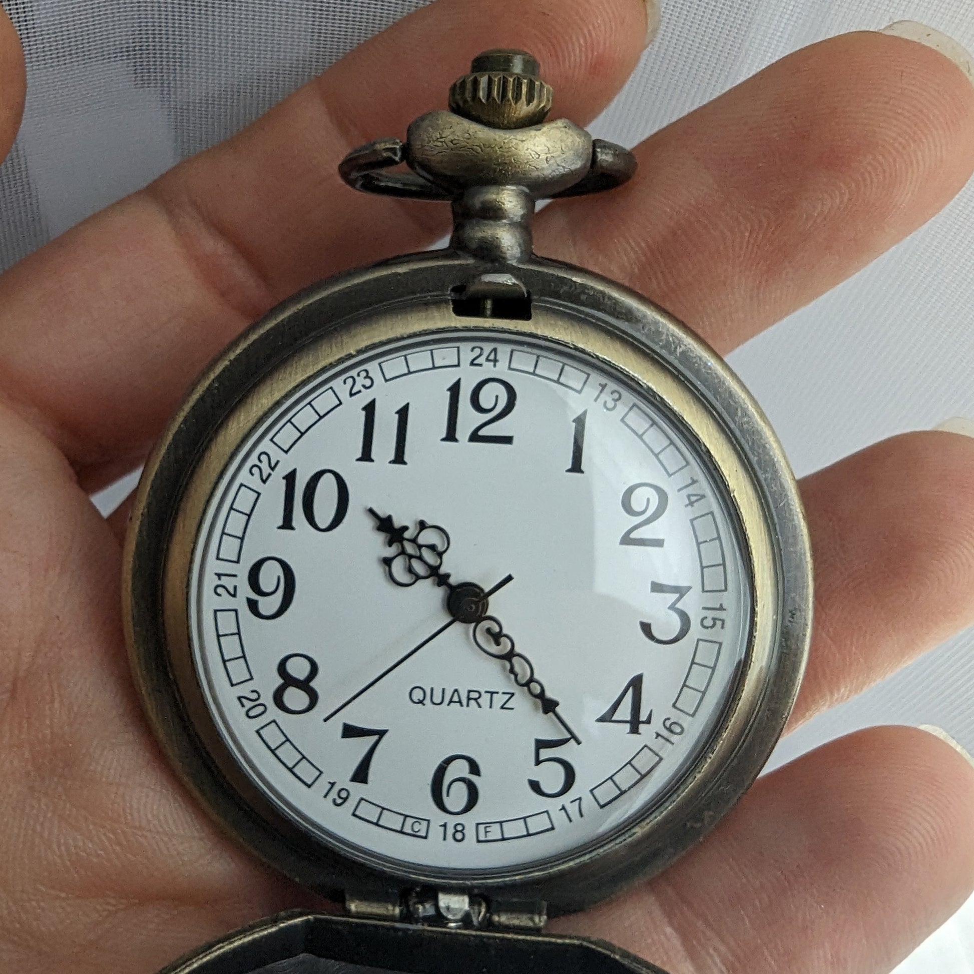 Unique Handmade Dragon Necklace Pocket Watch with Blue Opal Replica, Fantasy Jewelry, Gothic Jewelry