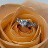 Heart Shaped Moissanite Diamond Engagement Rings in White Gold and Rose Gold, GRA Certified, Wedding Jewelry, Bridal Jewelry Jewelry