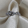 Heart Shaped White Gold Moissanite Wedding or Engagement ring with Moissanite stone. Nature inspired with tree branches and leaves.