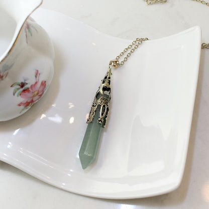 Natural Crystal Healing Stone Necklaces – Amethyst, Quartz & More