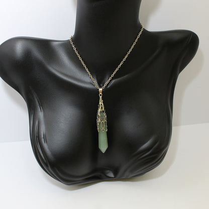 Natural Crystal Healing Stone Necklaces – Amethyst, Quartz & More