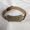 Lord of the Rings themed bracelet with J.R.R. Tolkien quote: Not all those who wander are lost
