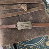 Lord of the Rings themed bracelet with J.R.R. Tolkien quote: Not all those who wander are lost