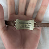 Lord of the Rings themed bracelet with J.R.R. Tolkien quote: Not all those who wander are lost