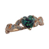 emerald engagement rings in rose gold, heart shaped rings, bridal jewelry jewelry, emerald rings engagement