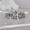 Elegant Floral Bridal Hair Barrette with Clear Swarovski Crystals – Perfect for Thick Hair