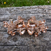 Crystal butterfly hair clips in purple, blue and gold, Butterfly Hair Barrette