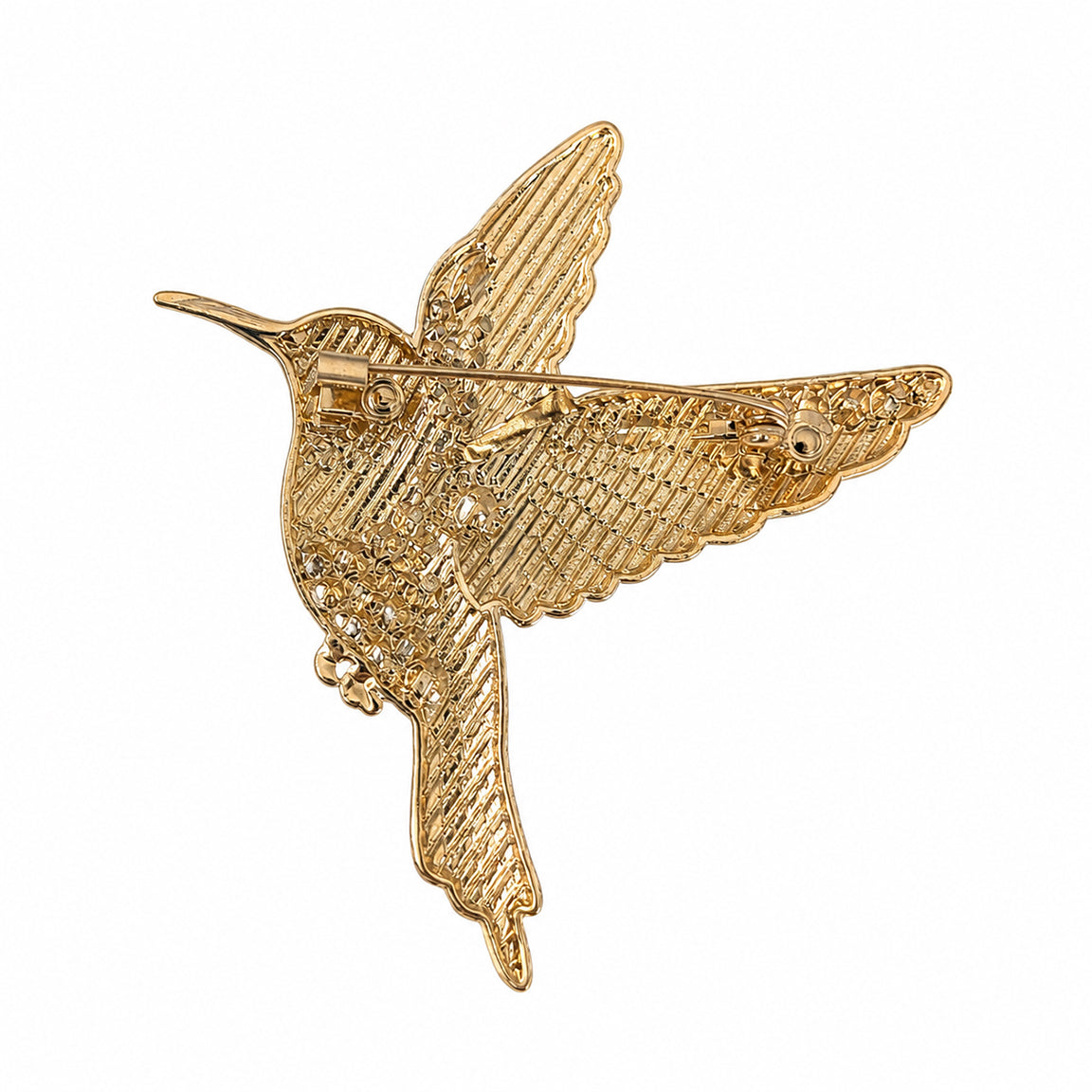 Hummingbird Brooch Pin | Colorful Rhinestone Bird Jewelry
