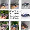 High Quality Vintage Elven Floral Hair Barrette made with Black Diamond Swarovski crystals, Bridal Hair Jewelry, Vintage Hair Clip