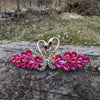Crystal Swan Hair Clips, Swan Rhinestone Hair Barrette