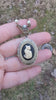 Vintage Cat Cameo Locket Necklace, Cat Lover Gift, Cat Jewelry
