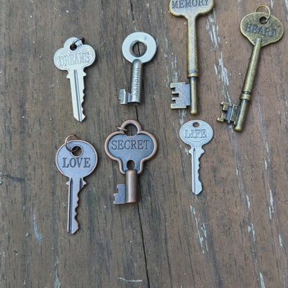Tim Holtz Key Necklace Collection – Vintage Word Keys