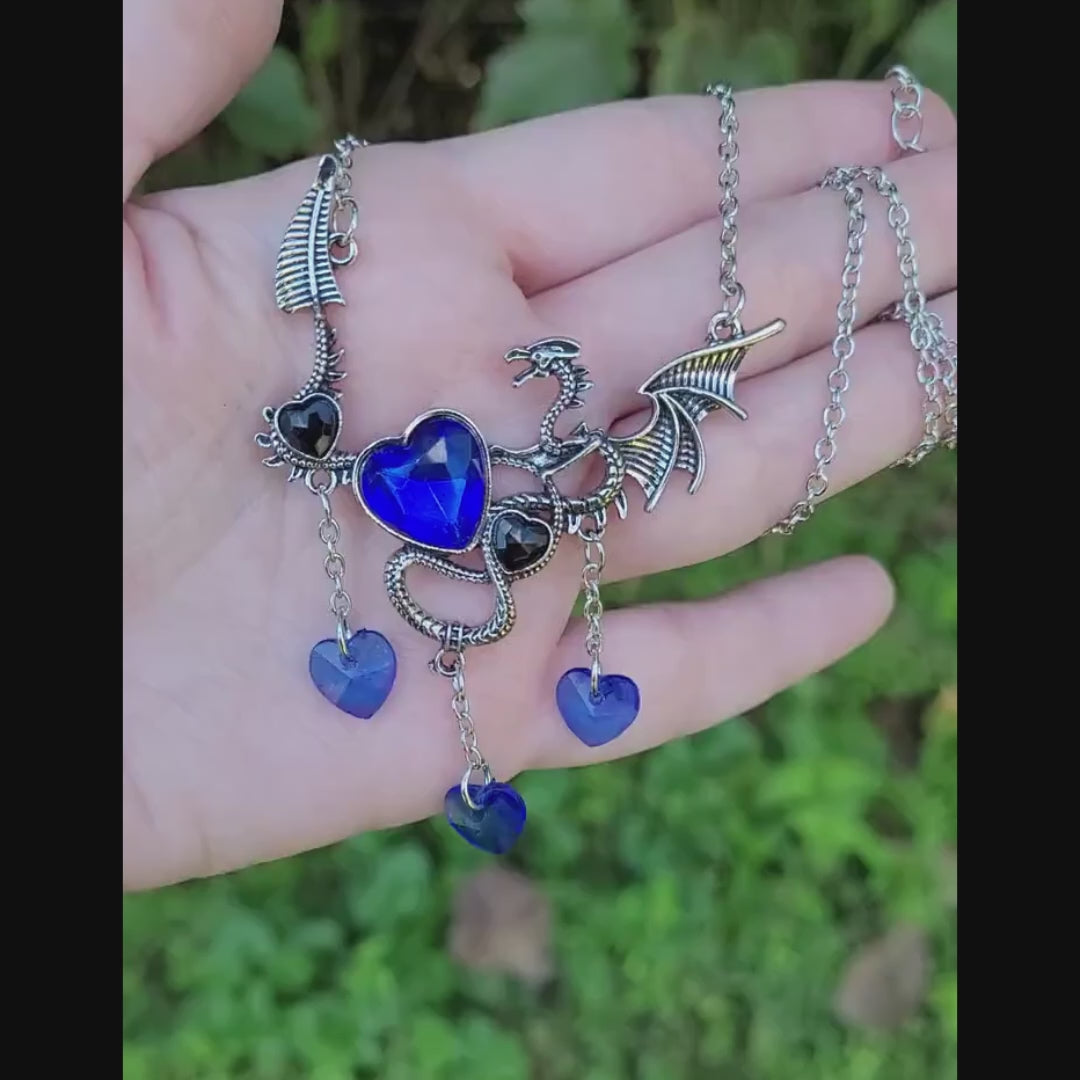 Gothic romance dragon fantasy jewelry.