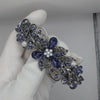 Tanzanite crystal bridal hair clip, bridal hair accessories, crystal hair clips, fancy hair barrettes