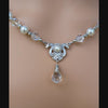 video of vintage pearl and crystal wedding necklace