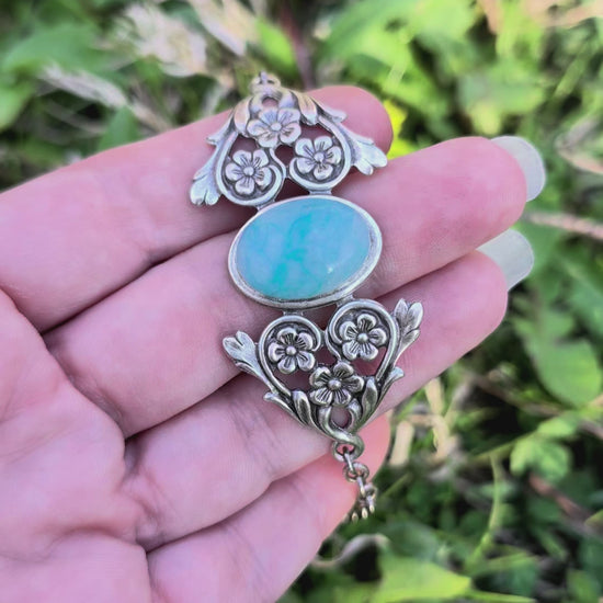 Blue Amazonite Ocean stone bracelet