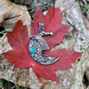 sleeping dragon on moon pendant necklace, dragon jewelry, fantasy jewelry