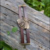 Brass Bumble Bee Tiered Adjustable Leather Bracelet
