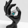 Vintage Bracelet in Brass or Sterling Silver with Emerald Swarovski Crystals, Vintage Jewelry