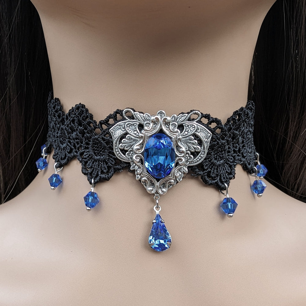 Sapphire choker hotsell