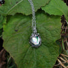 Elegant Moonstone Necklace with Rhinestones