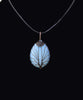 Synthetic Opal Tree of Life Wrapped Stone Necklace, Hippie Jewelry, Wire Wrapped Jewelry, Moonstone