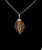 Natural Tiger's Eye Tree of Life Wire Wrapped Stone Necklace, Hippie Jewelry, Healing Stone Jewelry, Tiger Eye Jewelry, Chakra Jewelry