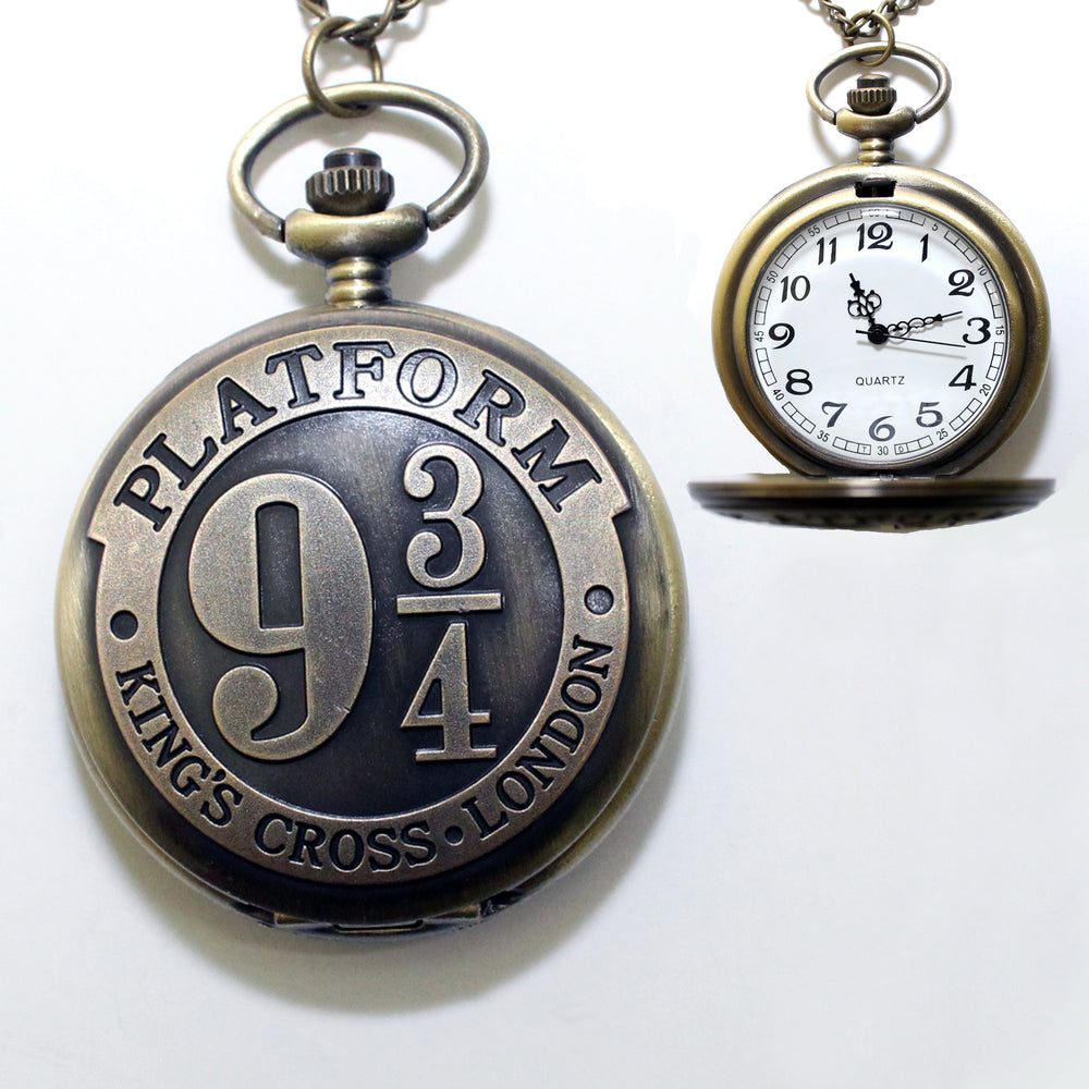 Harry Potter Platform 9 3 4 Pocket Watch Necklace Harry Potter Jewelr